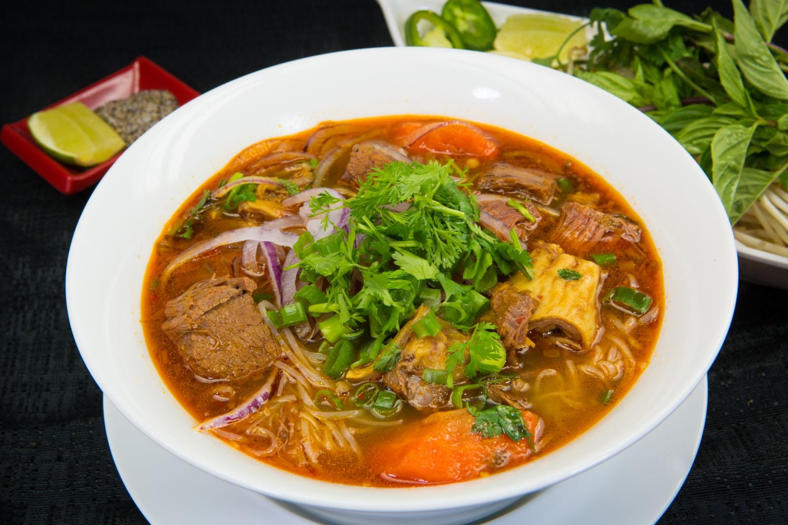 Spicy Beef Stew w. Rice Noodles $15.99 - Phở Bò Kho